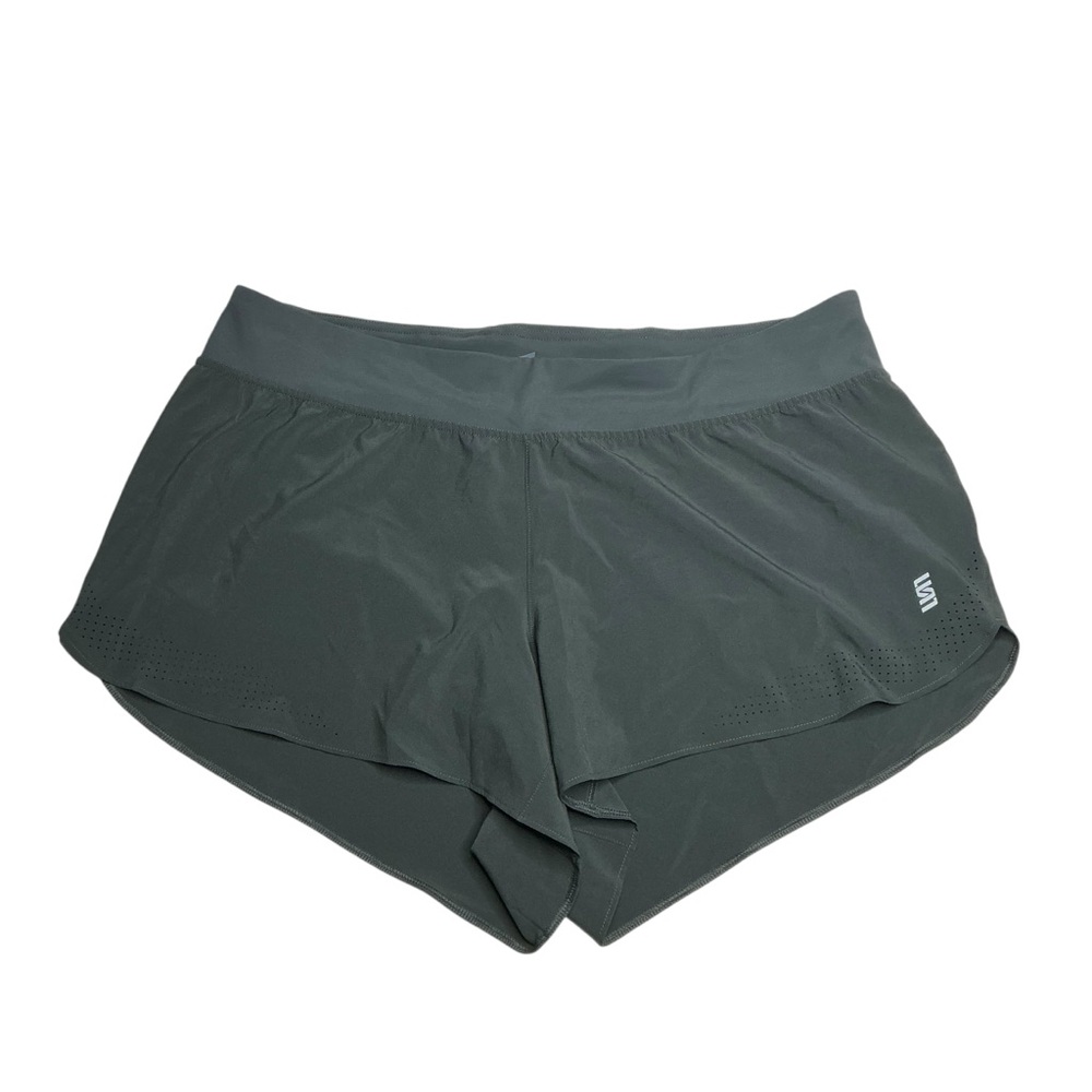 Second Skin Women's Athletic Brief Style Running Shorts Size XL Charcoal Gray